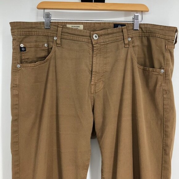 AG Adriano Goldschmied Men's Khaki The Matchbox Slim Straight Jeans size 38 - Picture 5 of 16
